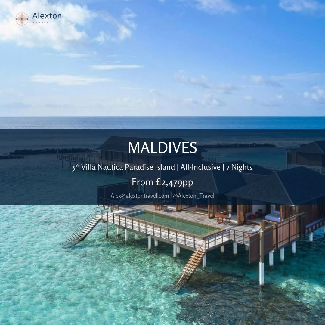 Alexton Travel Instagram post for Maldives all-inclusive island bliss